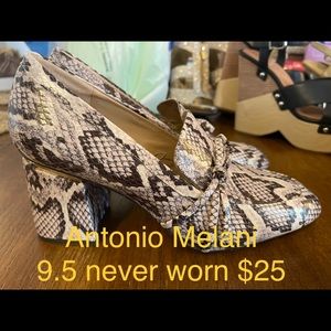 Antonio Melani Oxford slip on. Never been worn.